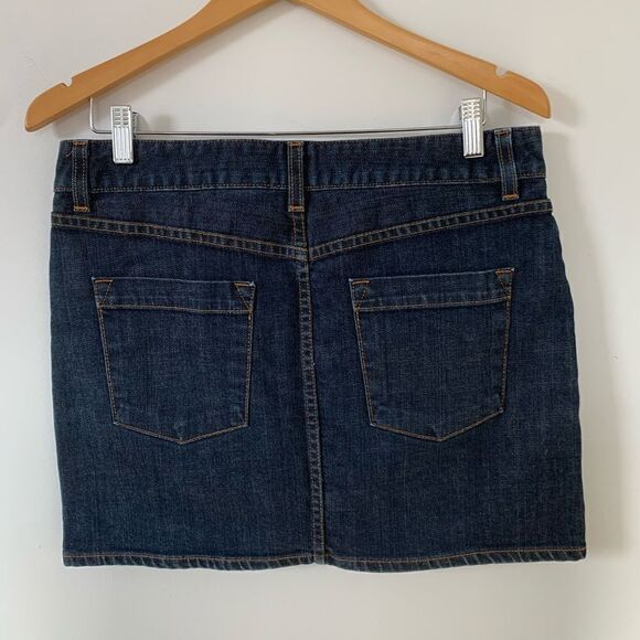 J. Crew Dark Wash Denim Mini Skirt - Picture 5 of 6